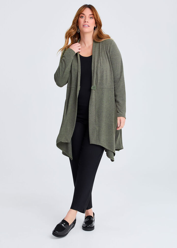 Snug Long Line Cardigan, , hi-res
