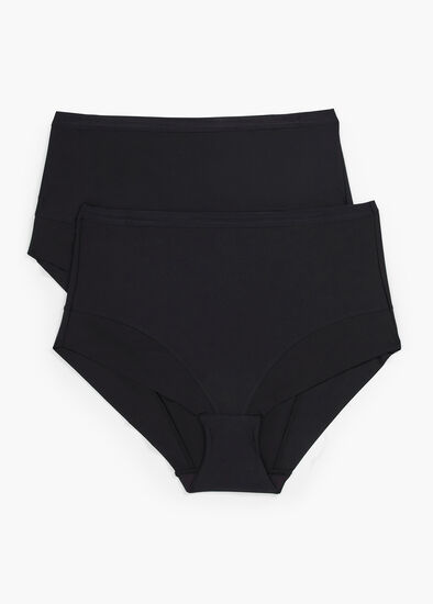 Plus Size 2Pk Soft Touch Micro Briefs