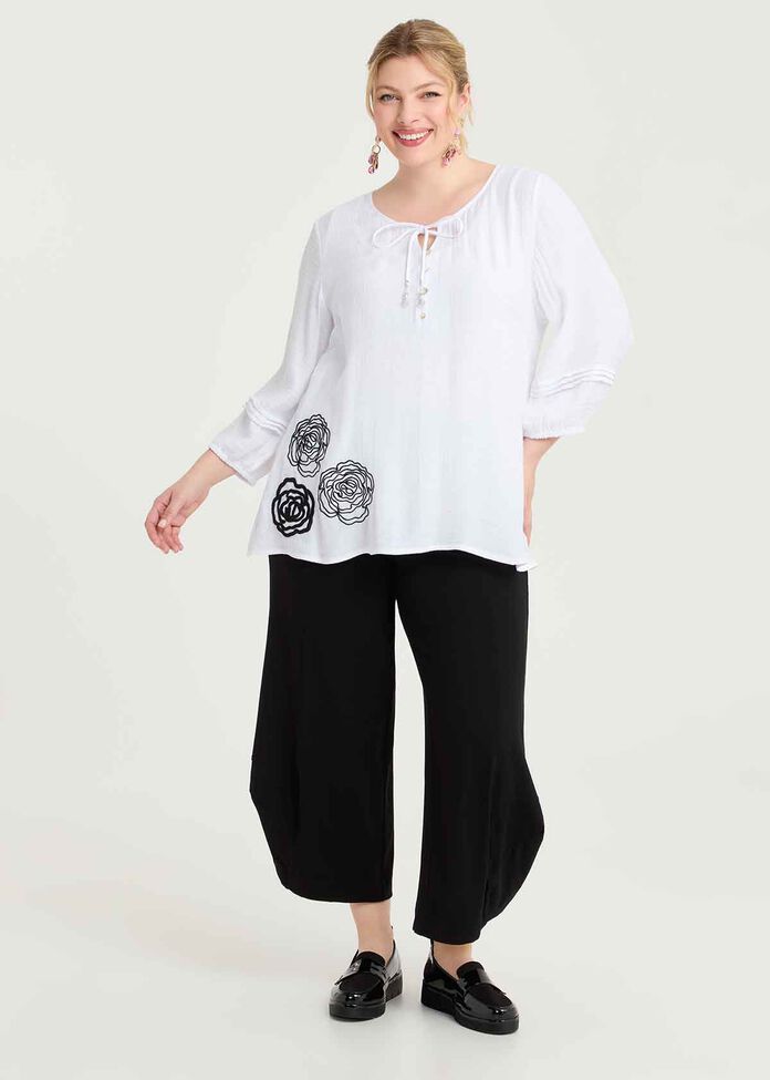 Cornelli Flower Natural Top, , hi-res