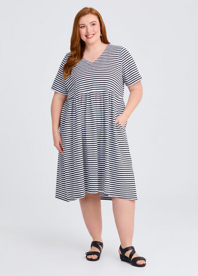 Plus Size Sabina Stripe Dress