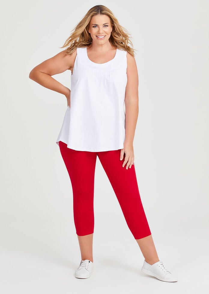 Good Earth Australian Cotton Crop Legging, , hi-res