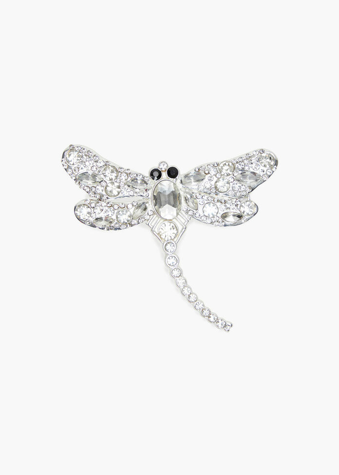 Diamond Dragonfly Brooch, , hi-res