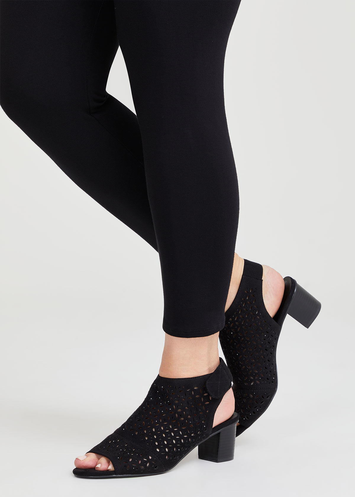 Laser cut out sandals top