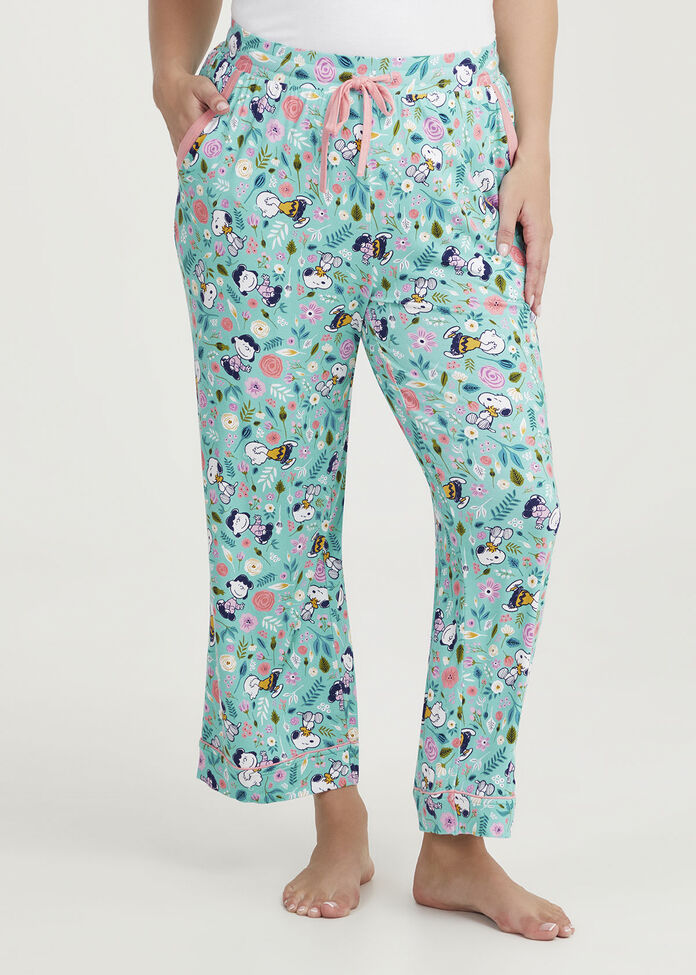 Peanuts Snoopy Print Pyjama Pant, , hi-res