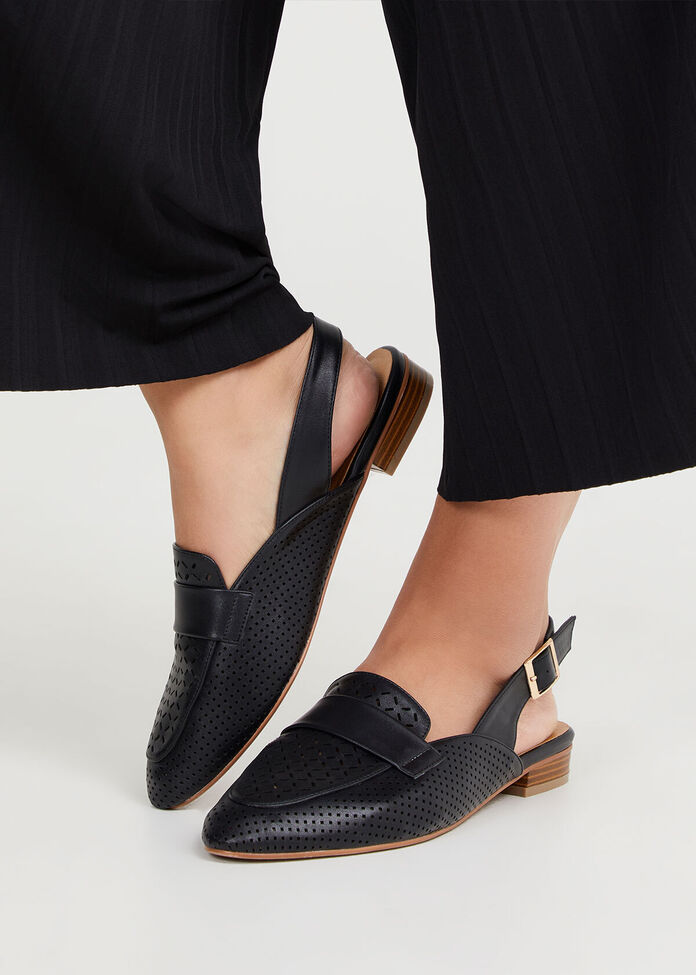 Lasercut Slingback Shoe, , hi-res