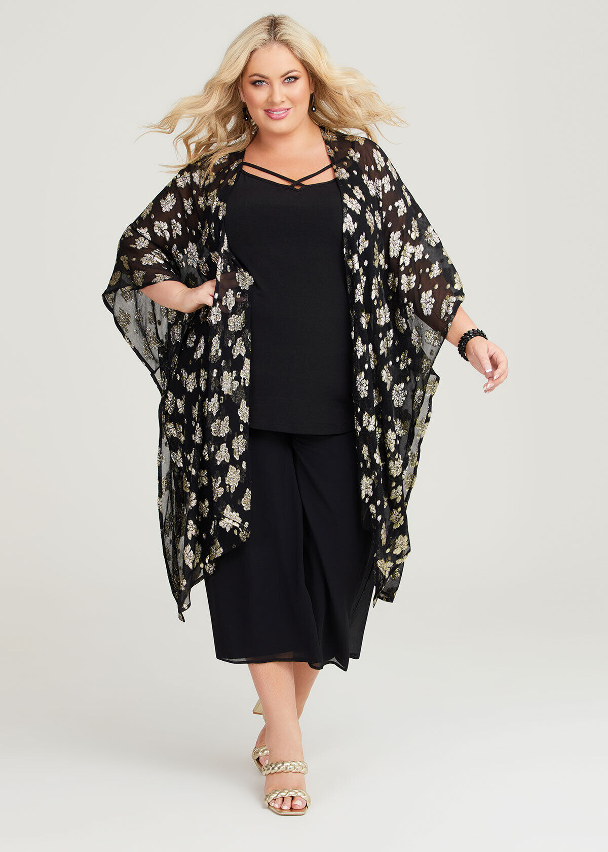 Plus size evening kimono store