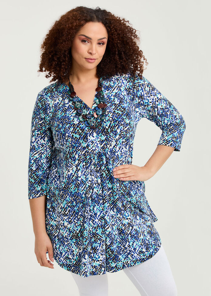 Susie V-neck Tunic, , hi-res