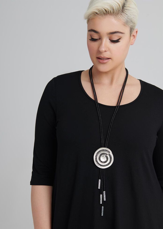 Crusted Coil Necklace, , hi-res