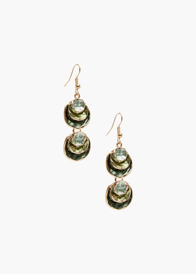 Enamel 2 Drop Earrings