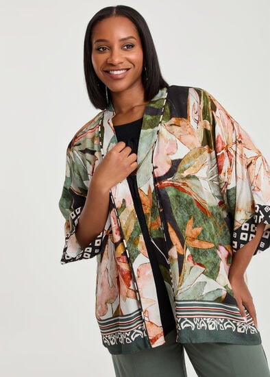 Plus Size Natural Linden Kimono