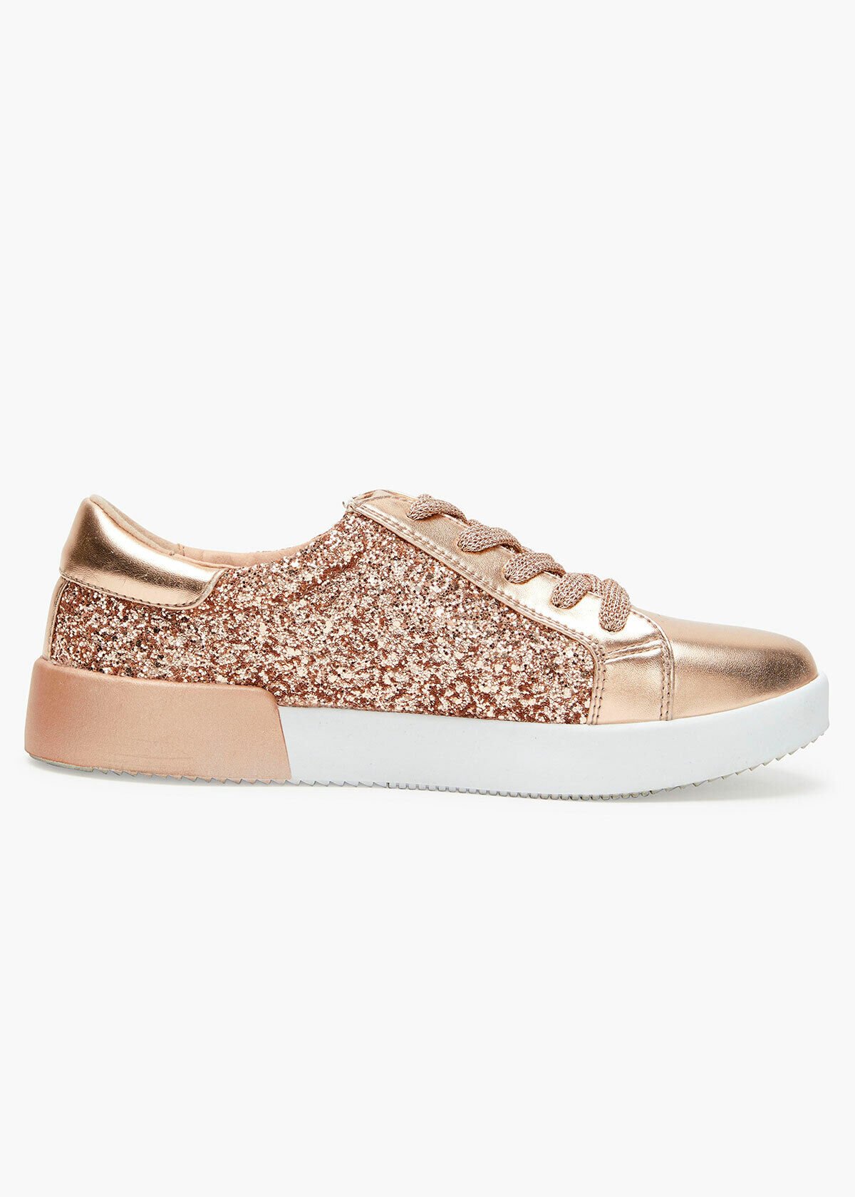Rose gold sales sparkle sneakers