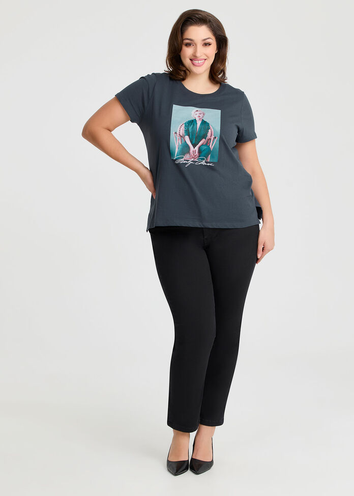 Cotton Marilyn Pose T-shirt, , hi-res