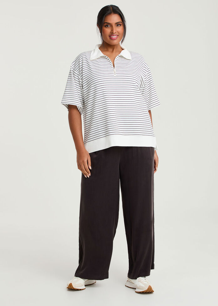 Cupro Relaxed Drawstring Pant, , hi-res