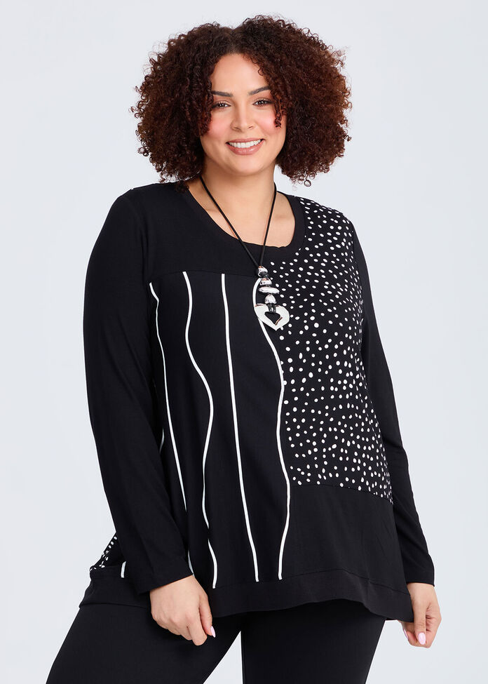 Natural Spot & Wave Top, , hi-res