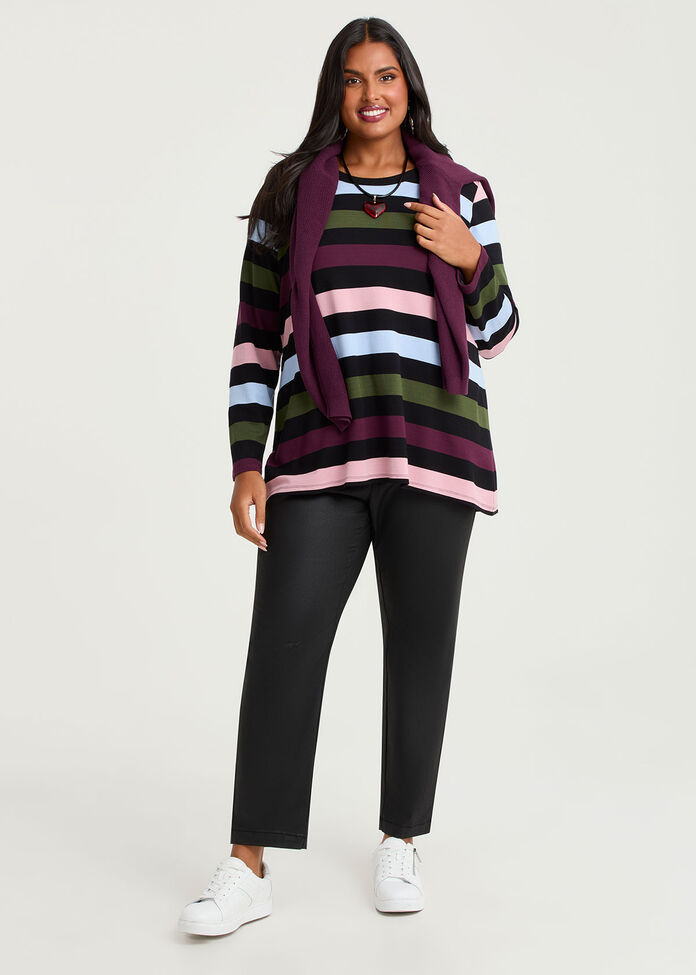 Coated Denim Drawstring Jogger, , hi-res