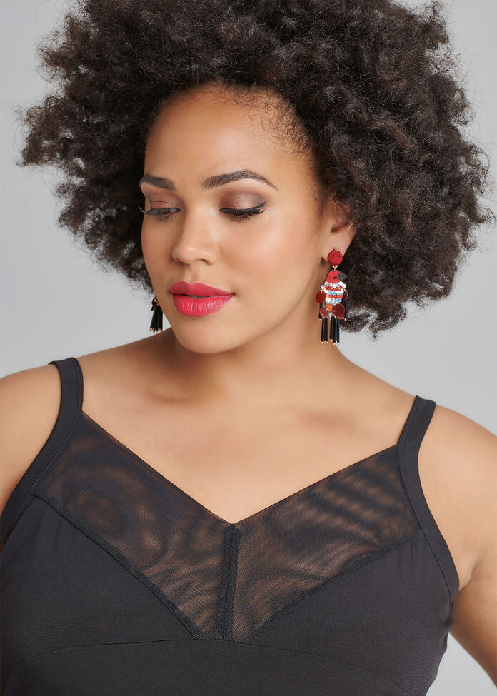 Shop Plus Size Express Yourself Slip Dress in Black Taking Shape AU