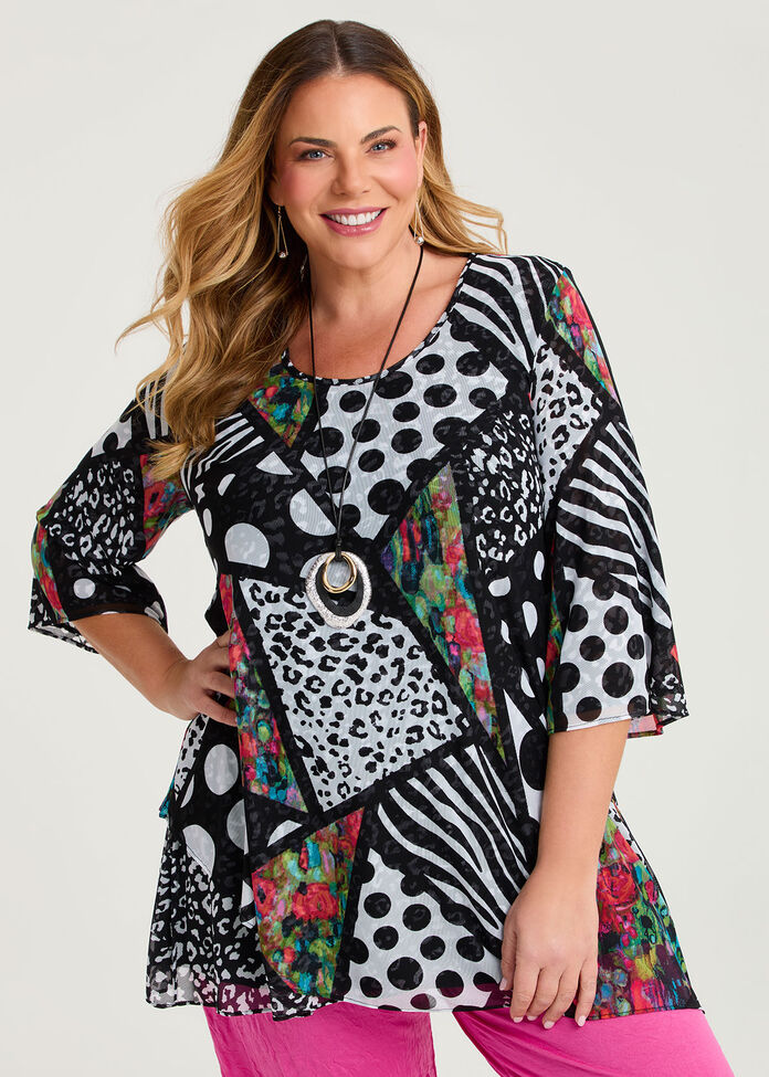 Reversible Mesh Travel Tunic, , hi-res