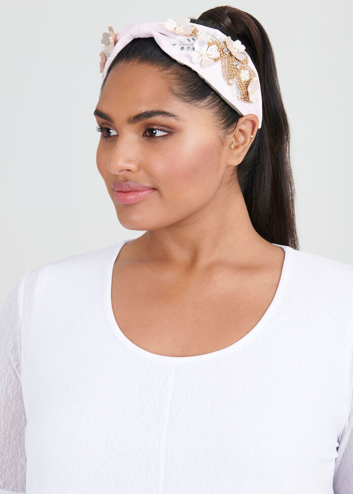 Blushing Petals Headband, , hi-res