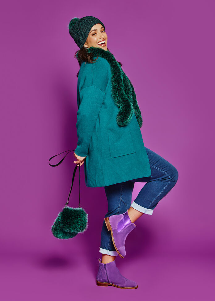 Soft Touch Knit Pocket Cardigan, , hi-res