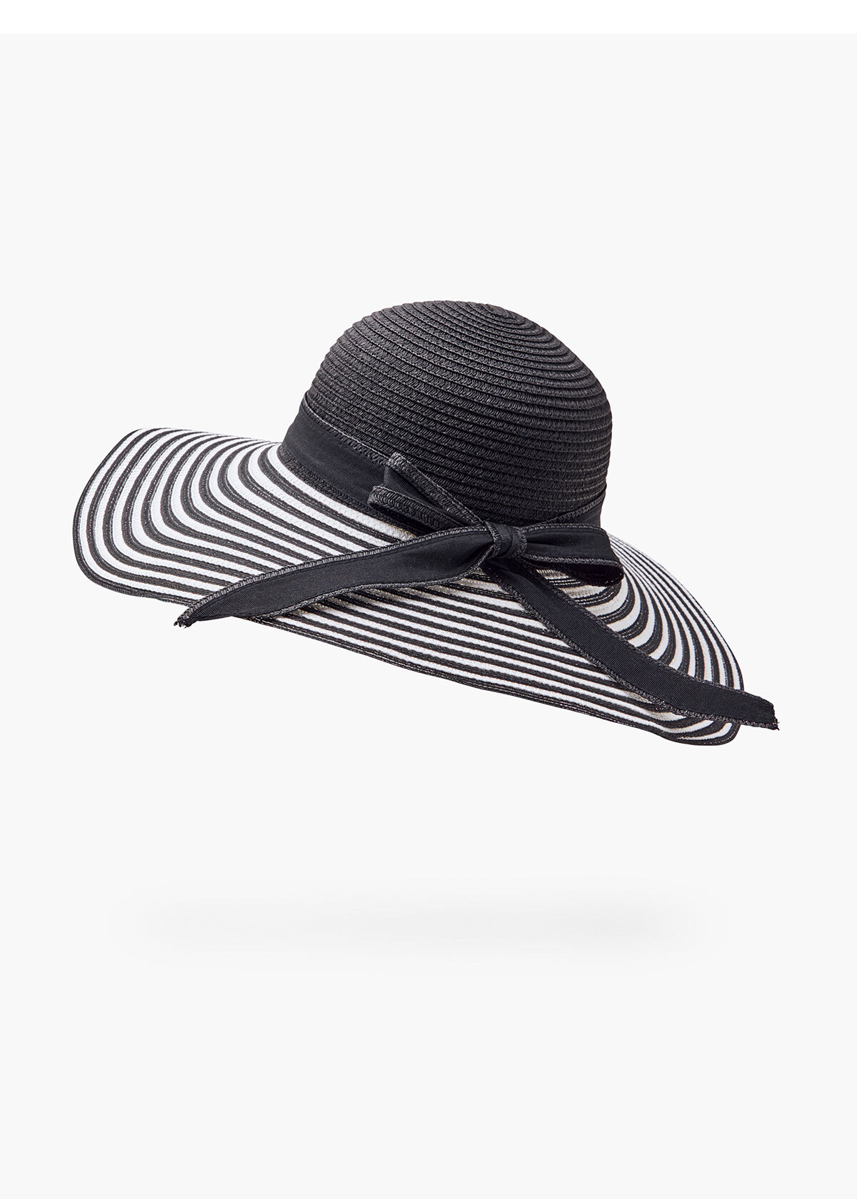 Black white floppy hat clearance