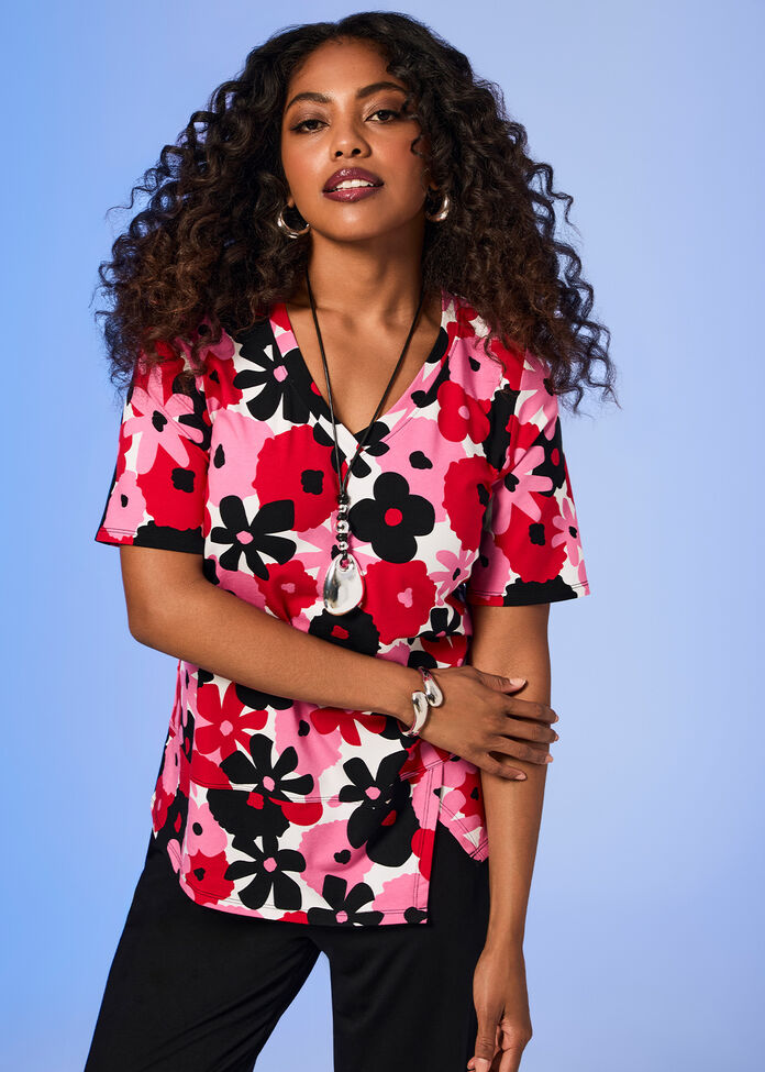 Pima Cotton Poppy Top, , hi-res