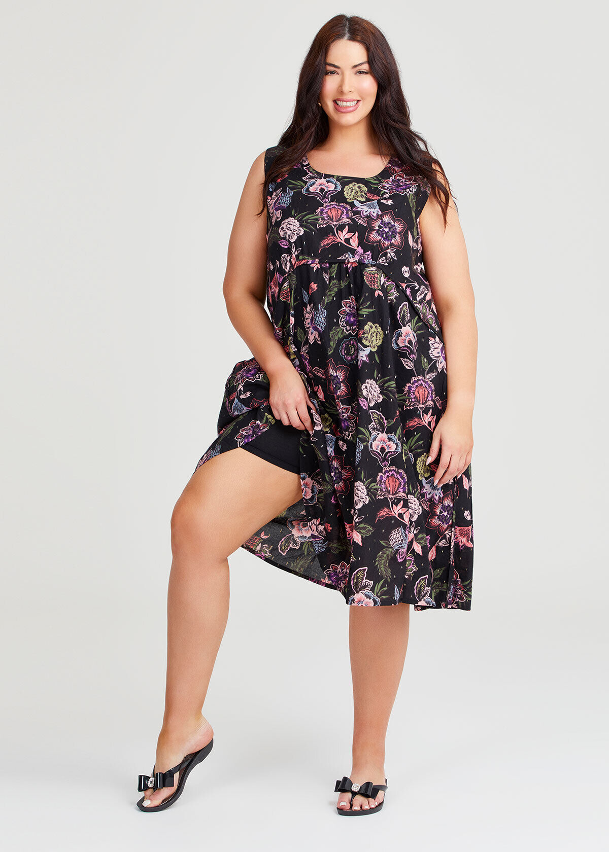 Plus size cotton tank dress shop