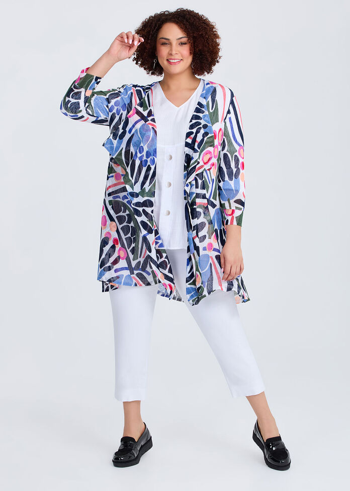 Brittany Mesh Cardigan, , hi-res