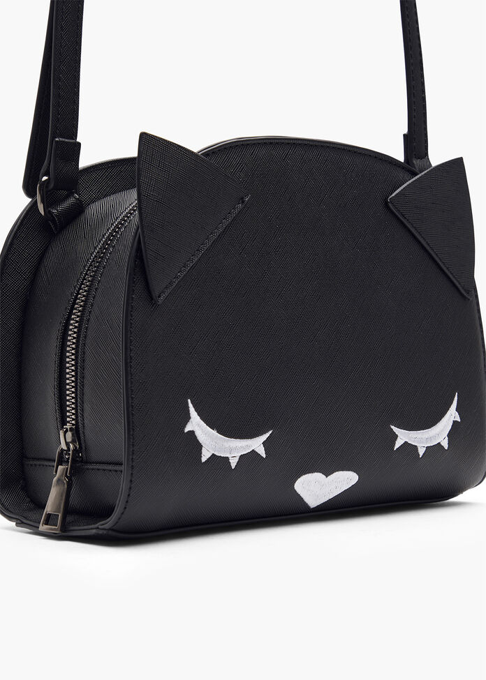 Quirky Cat Cross Body Bag, , hi-res