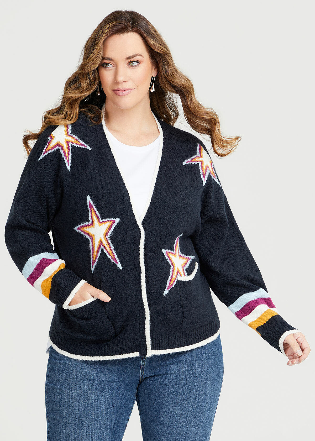Stars and stripes cardigan top