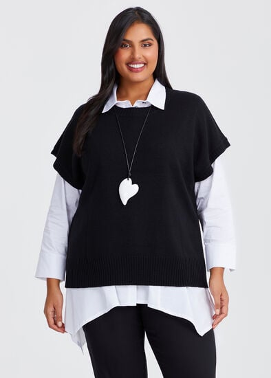 Plus Size Soft Touch Casual Vest