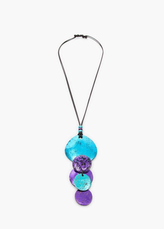 Metallic Foil Necklace, , hi-res