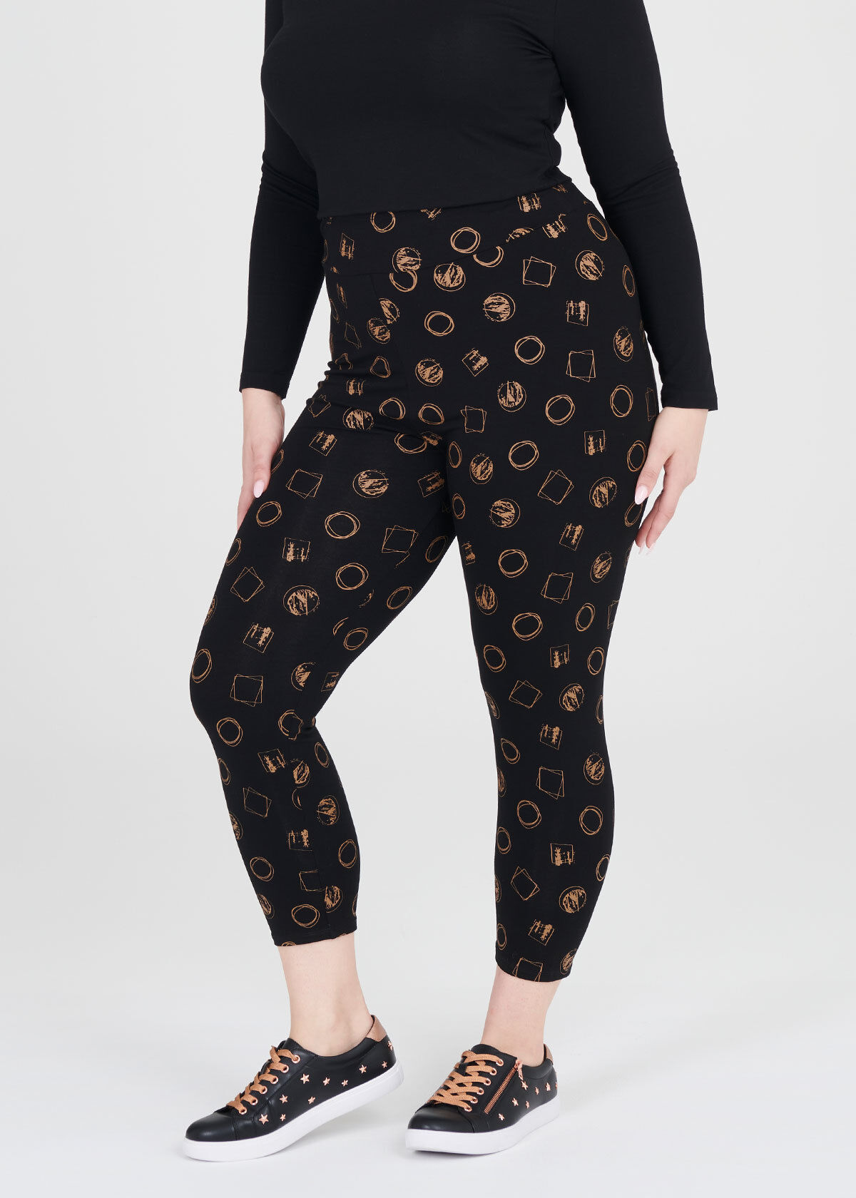 Natural Modern Luxe Legging in Print in 