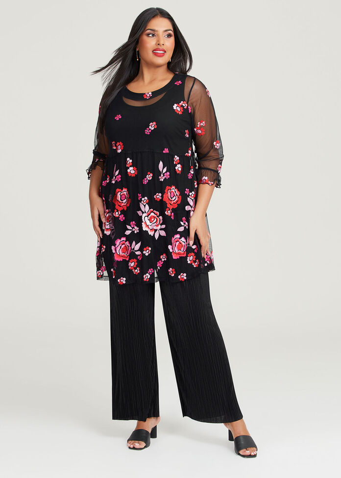 Shop Plus Size Embroidery Floral Burst Tunic in Multi | Sizes 12-30 ...