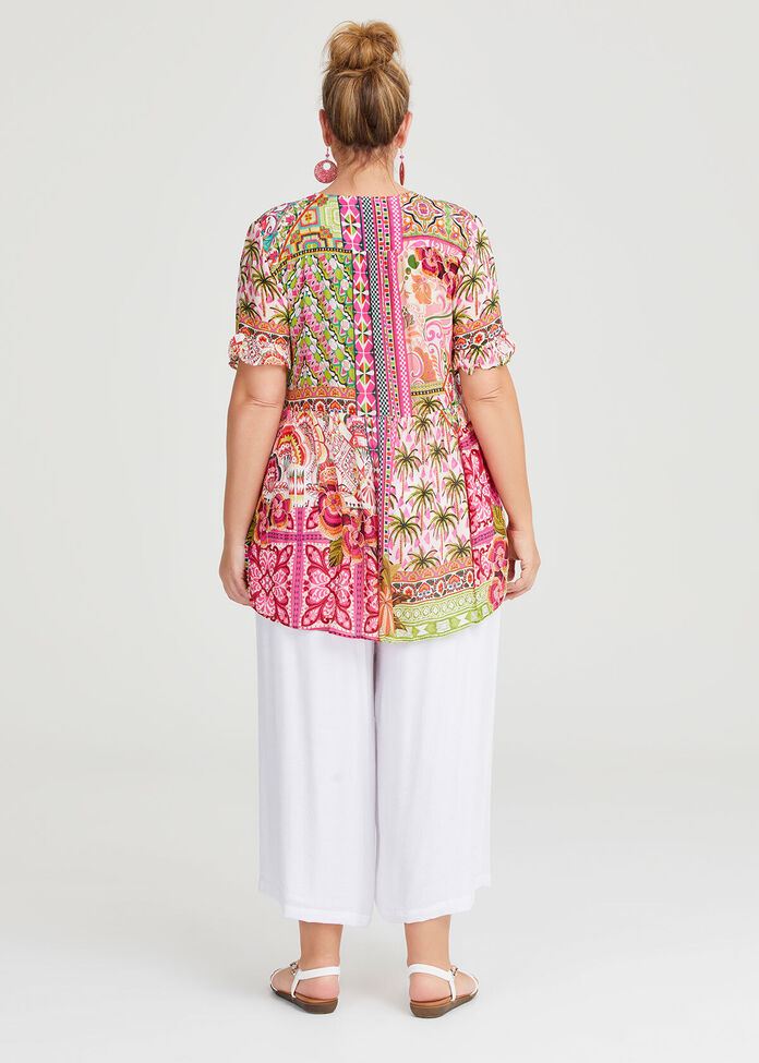 Shop Plus Size Natural Cabo Paradise Top in Multi | Taking Shape AU