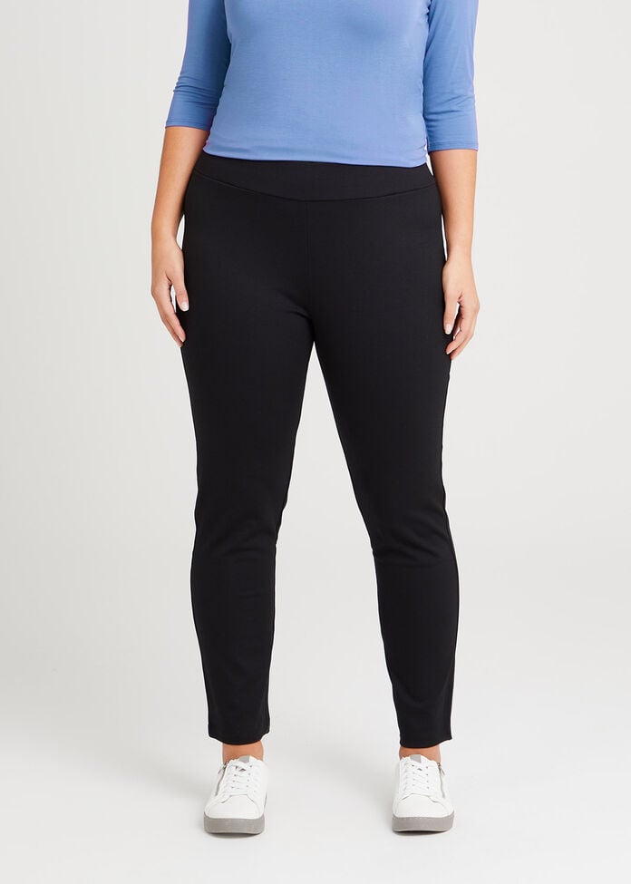 Shop Plus Size Tall Ponte Everyday Pant in Black, Sizes 12-30