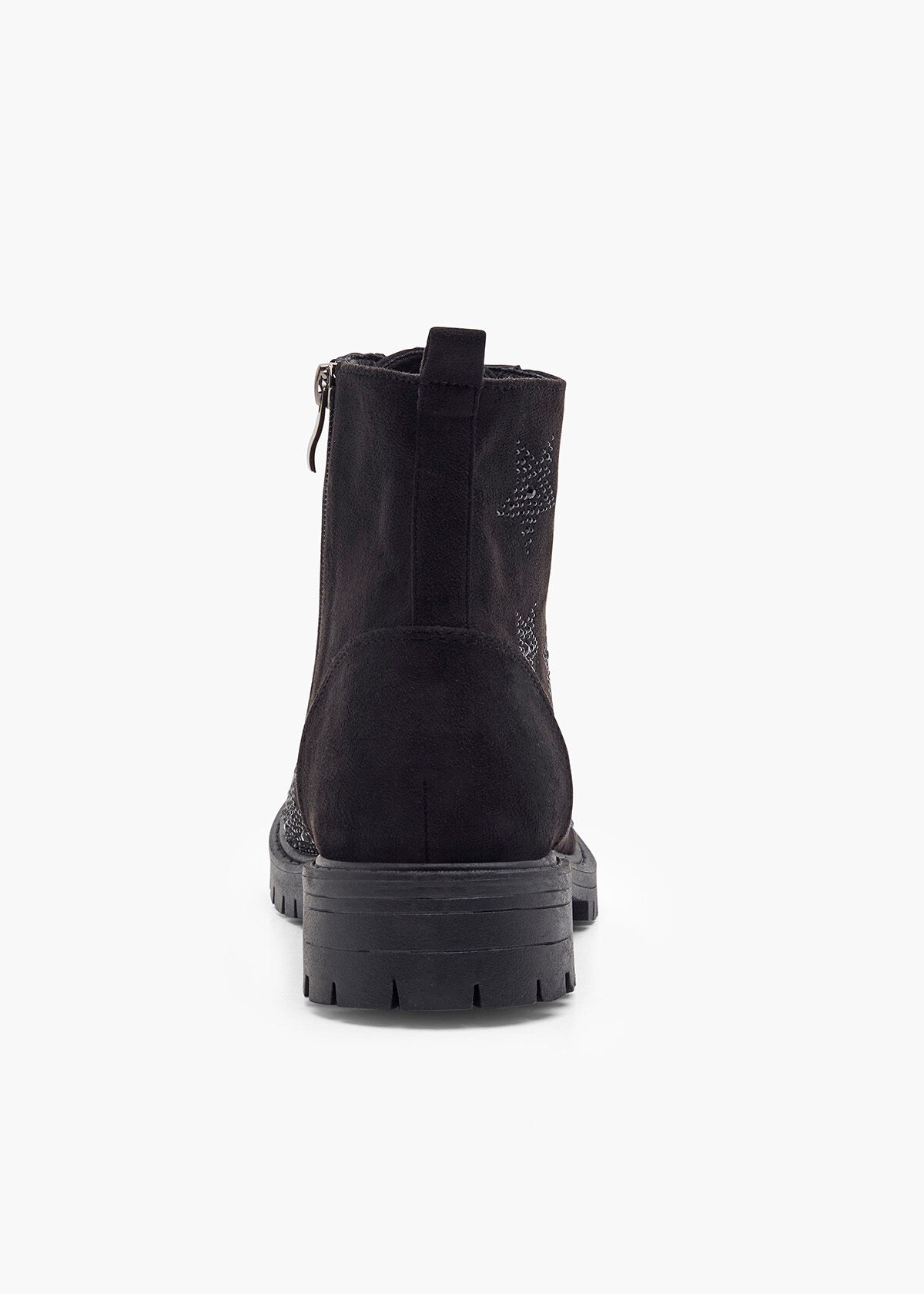 Shop Plus Size Star Bling Biker Boot in Black Sizes 12 30 Taking Shape NZ