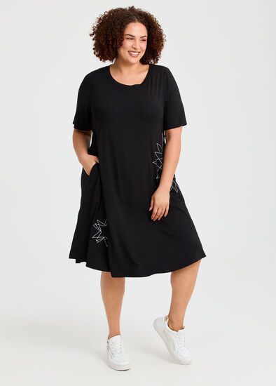 Plus Size Natural Stars Align Dress