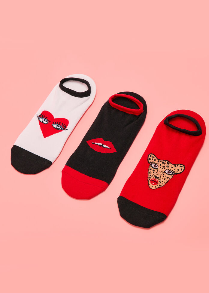 3Pk Bouffants Cotton Ankle Socks, , hi-res