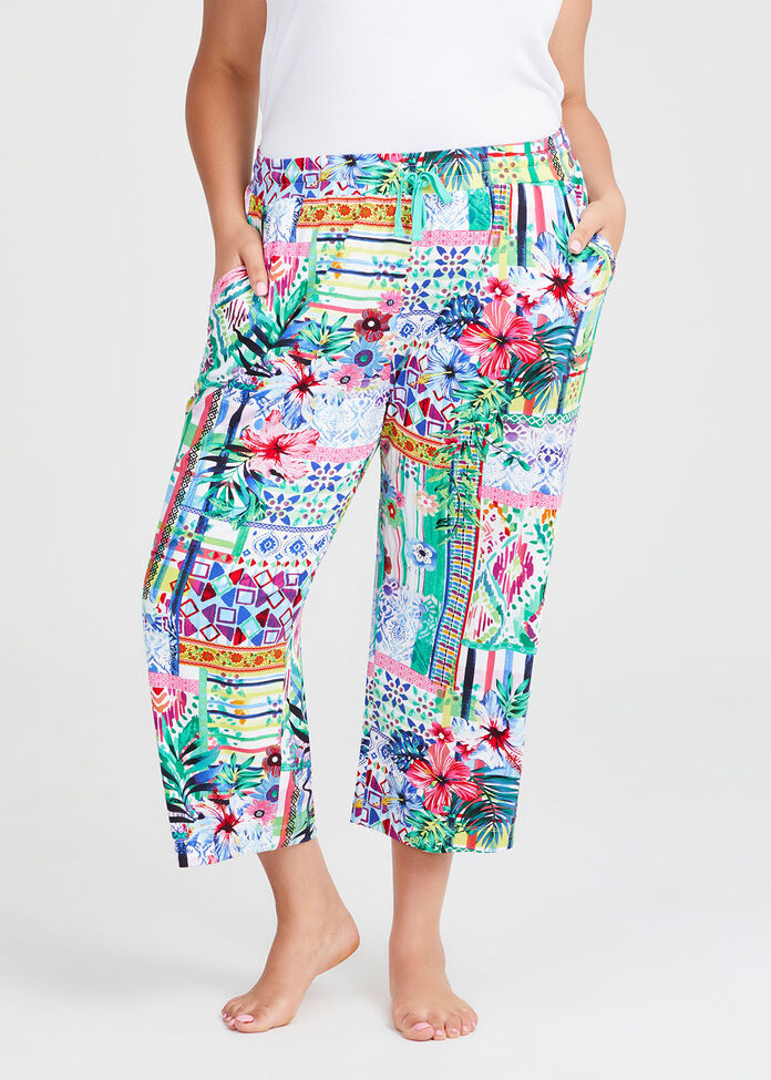 Bamboo Spring Pyjama 3/4 Pant, , hi-res