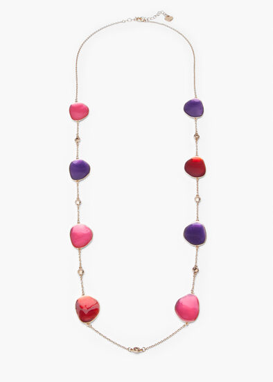 Enamel Stationed Necklace