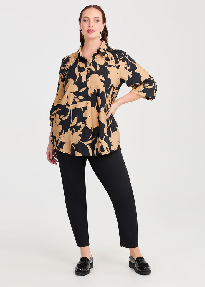 Floral Natural Tunic, , hi-res