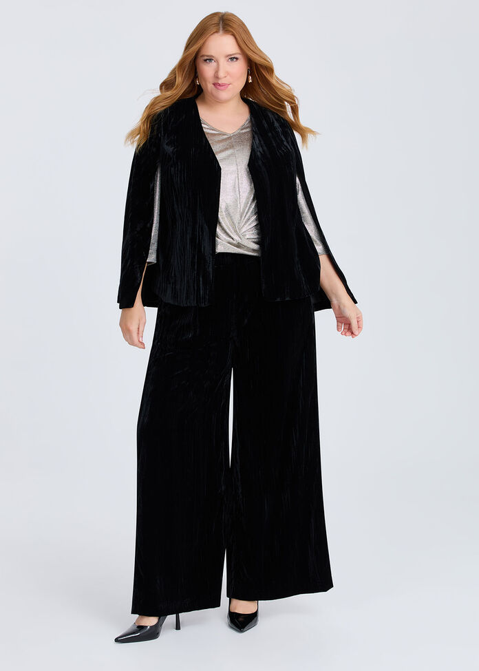 Velvet Cape Evening Jacket, , hi-res