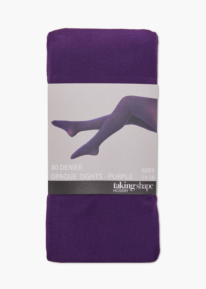 Opaque Tights - Purple
