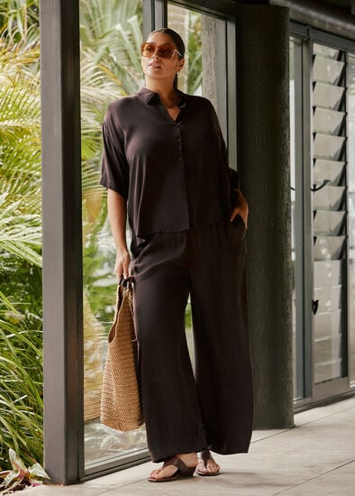 Plus Size Luxe Touch Crop Trackpant