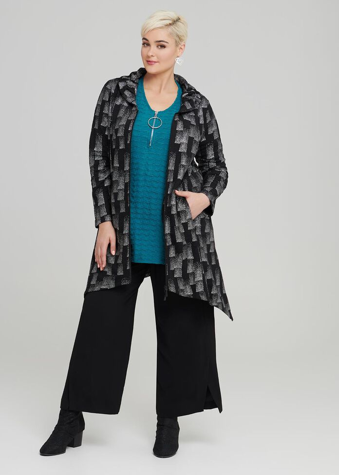 Shop Plus Size Verve Shimmer Jacket in Black Taking Shape AU