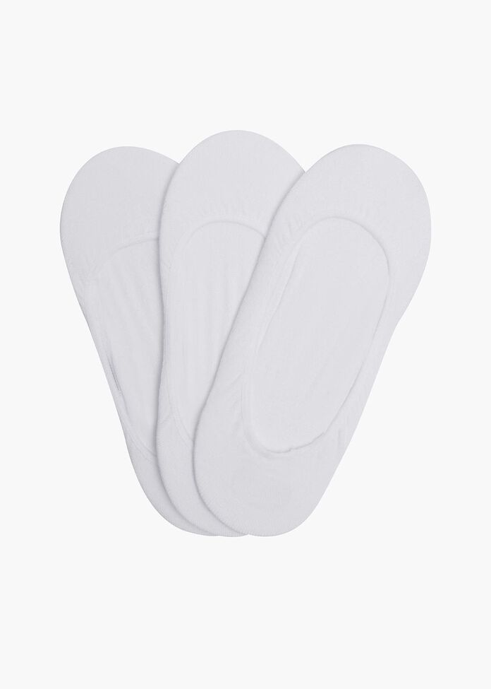 Set/3 Bamboo White Socks, , hi-res