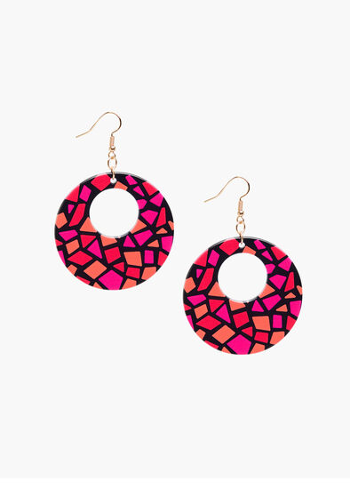 Round Colour Earrings