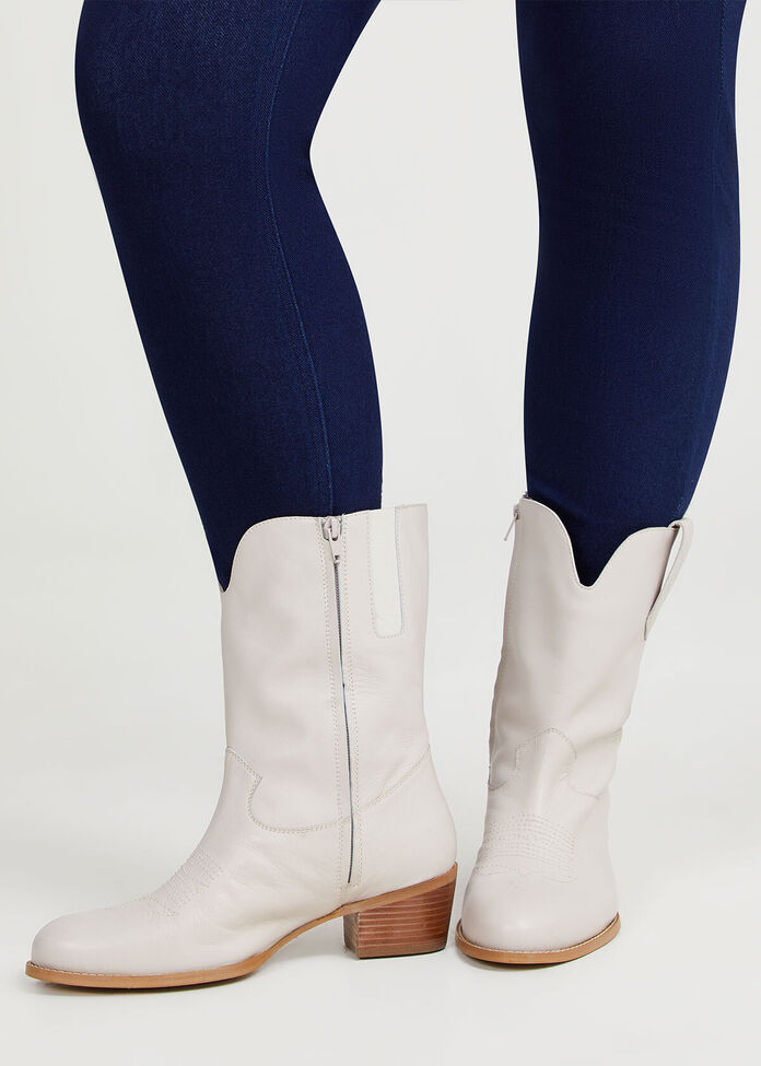 Leather Western Boot, , hi-res