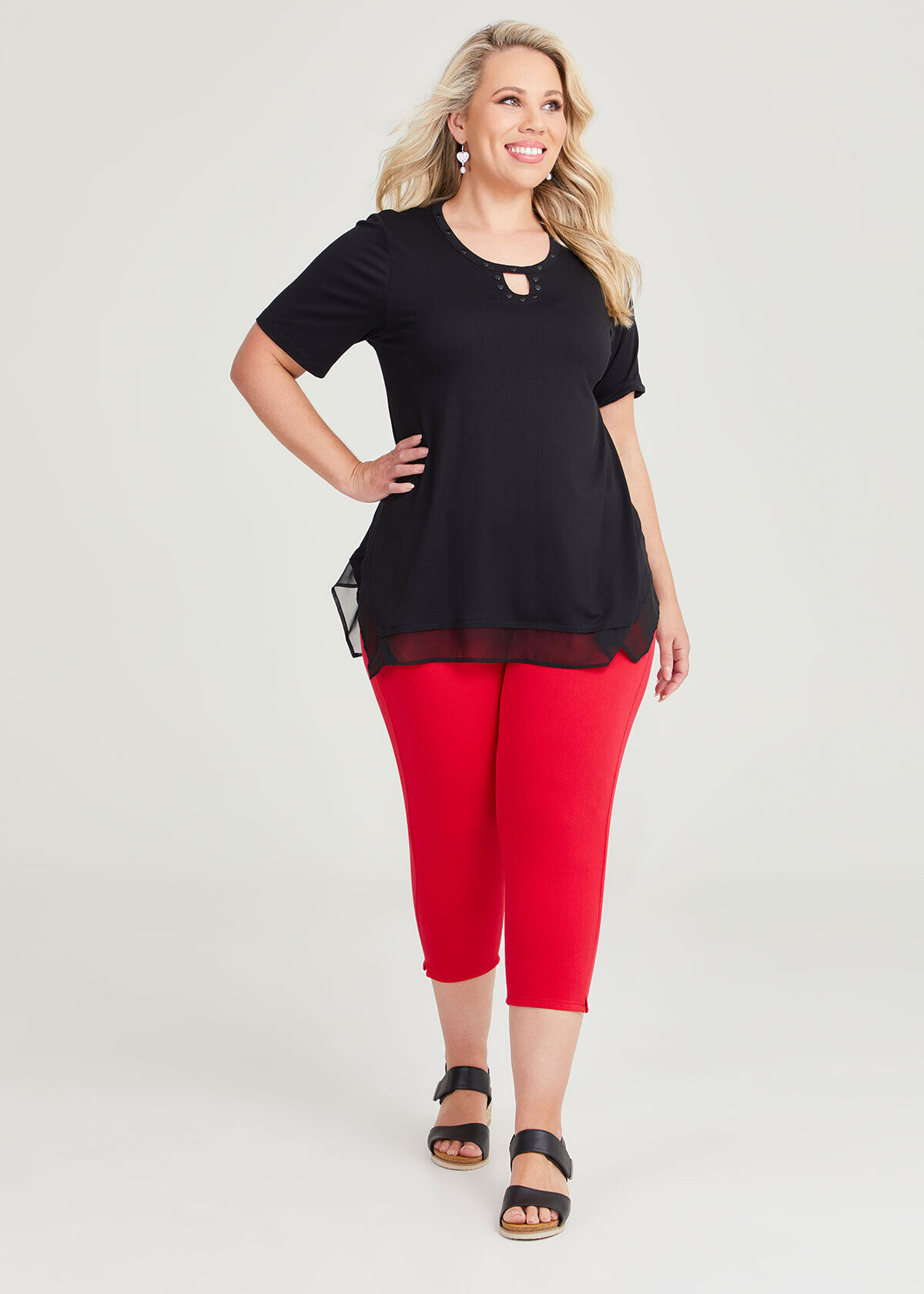 Embellished chiffon top store