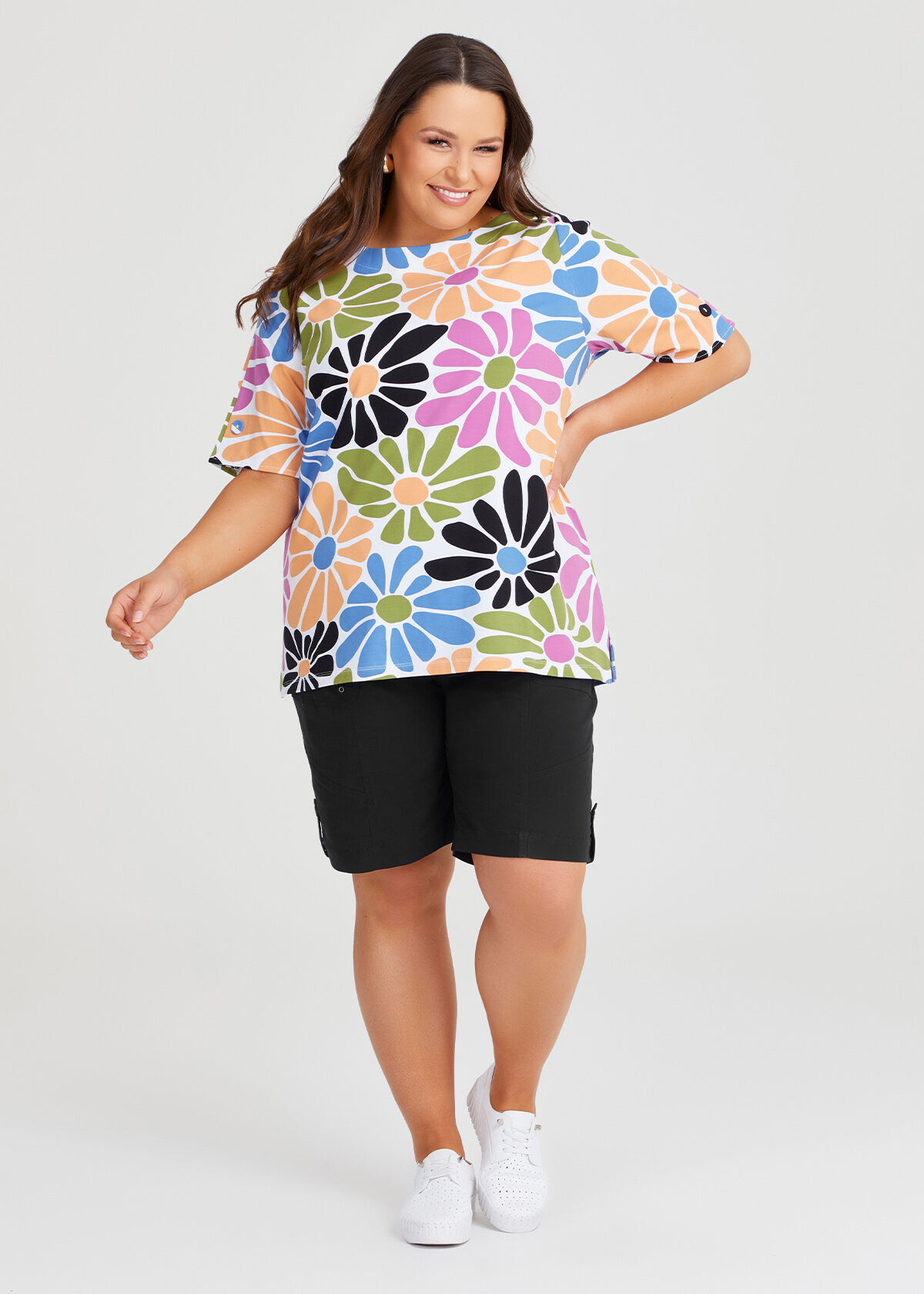 Petite plus size shorts store
